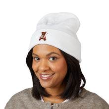 Load image into Gallery viewer, Embroidered Floral Teddy Beanie
