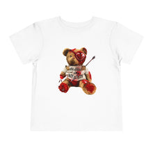 Load image into Gallery viewer, Toddler Tee — Valentine Teddy "Love Hurts" Graphic