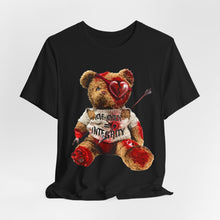 Load image into Gallery viewer, Teddy Heartbreak Tee — Cute Grunge Bear with ‘Love, Pain, Integrity’ Graphic