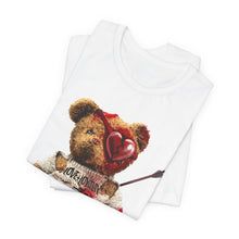 Load image into Gallery viewer, Teddy Heartbreak Tee — Cute Grunge Bear with ‘Love, Pain, Integrity’ Graphic