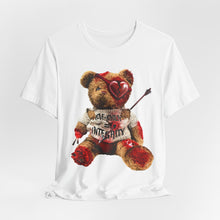 Load image into Gallery viewer, Teddy Heartbreak Tee — Cute Grunge Bear with ‘Love, Pain, Integrity’ Graphic