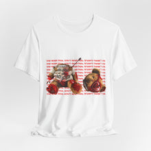 Load image into Gallery viewer, Bear &amp; Roses Graphic Tee — "Love Yourself" Inspirational T‑Shirt
