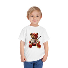 Load image into Gallery viewer, Toddler Tee — Valentine Teddy "Love Hurts" Graphic
