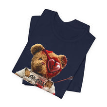 Load image into Gallery viewer, Teddy Heartbreak Tee — Cute Grunge Bear with ‘Love, Pain, Integrity’ Graphic
