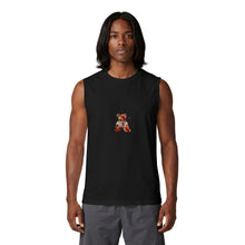 Load image into Gallery viewer, Teddy Bear Graphic Muscle Tank — Small Horror Teddy Design
