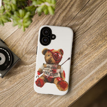 Load image into Gallery viewer, Teddy Bear Heartphone Case — Broken Heart, Love &amp; Integrity Graphic Phone Case
