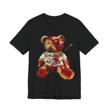 Load image into Gallery viewer, Teddy Heartbreak Tee — Cute Grunge Bear with ‘Love, Pain, Integrity’ Graphic
