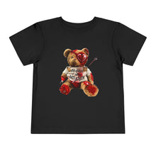Load image into Gallery viewer, Toddler Tee — Valentine Teddy "Love Hurts" Graphic
