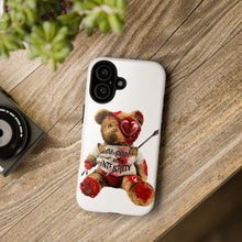 Load image into Gallery viewer, Teddy Bear Heartphone Case — Broken Heart, Love &amp; Integrity Graphic Phone Case

