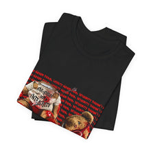 Load image into Gallery viewer, Bear &amp; Roses Graphic Tee — "Love Yourself" Inspirational T‑Shirt
