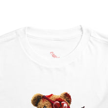Load image into Gallery viewer, Toddler Tee — Valentine Teddy "Love Hurts" Graphic
